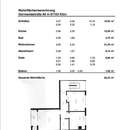 Appartement 2 Mobliert Zentrale Lage In Keulen
